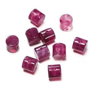 1 Bag of Cylindrical Gradient Color Acrylic Jewelry Beads h5