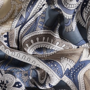 1 Piece Blue Series Cashew Flower Rayon Women's Bandana h5 Picture5