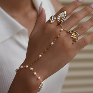 1Piece Simple  Retro Flower Leaf Plant Stainless Steel   Women's Jewelry Sets h5 Picture6