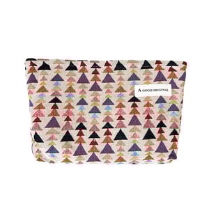1 Piece Simple Series Retro Plaid Mixed Color Polyester Women's Makeup Bags h5 Picture5