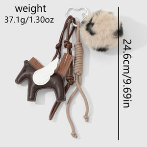 1 Stück Leder-Taschenanhänger mit fliegendem Pferd h5 Bild2