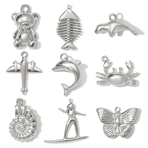 1 Piece Romantic Butterfly Stainless Steel Women's Pendants h5 Picture5