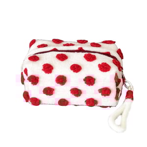 1 Piece Romantic Series Cute Polka Dots Plush Women's Makeup Bags h5 Picture5