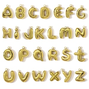 1 Piece Classic Letter Stainless Steel Gold Color Women's Pendants h5 Picture5