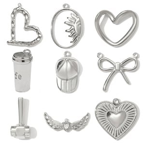 1 Piece Simple Heart Stainless Steel Women's Pendants h5 Picture5