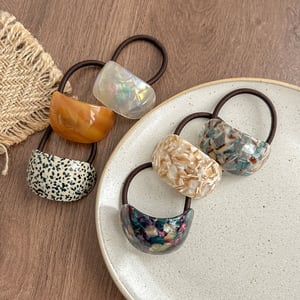 1 Piece Simple  Casual Gradient Color Acetate Women's Hair Ties h5 Picture2