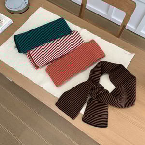 1 Piece Casual Stripe Yarn Winter Scarf h5 Picture2
