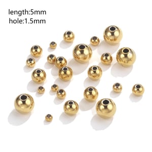 1 Piece DIY Beads Stainless Steel Jewelry Charms h5