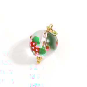 1 Piece DIy  Christmas Plant Glaze Stainless Steel Women‘s Pendant h5 Picture3