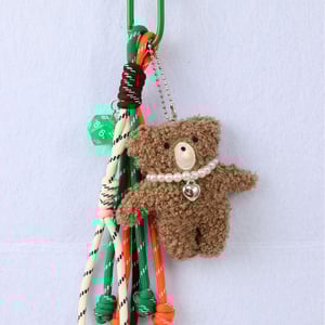 1 Piece Cute Furry Little Bear Women's Bag Charms h5 Picture3