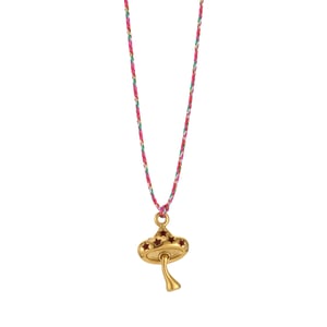 1 collar con colgante de acero inoxidable dorado con forma de fruta colorida para mujer h5 Imagen5