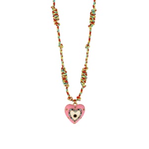1 collar con colgante de corazón romántico de acero inoxidable para mujer h5 Imagen5
