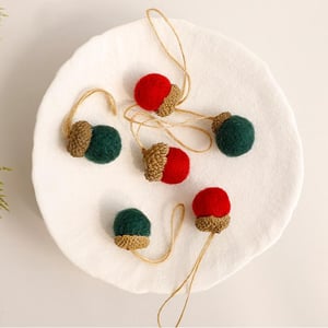 1 Piece Christmas Pine Cone Wool Felt Party Supplies h5 Picture2