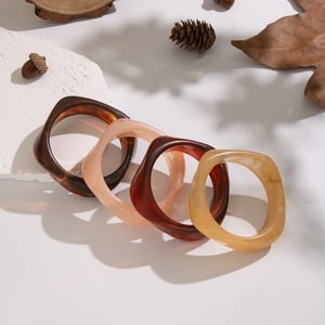 1 bracelet jonc en résine de forme irrégulière h5 Image2