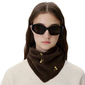 1 Piece Exquisite Sweet Flower Wool Women's Winter Scarves h5 Picture4