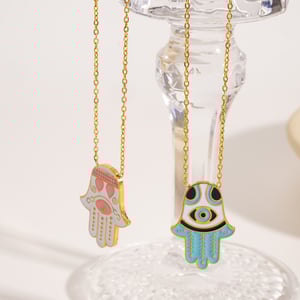 1 Piece Simple Casual Devil's Eye Stainless Steel Women's Pendant Necklaces h5 Picture2