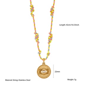 Collar con colgante de cruz ornamentada de acero inoxidable para mujer de 1 pieza h5