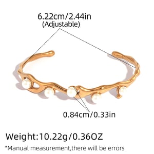 1 Piece Simple  Elegant Twist Stainless Steel  Gold Color Women's Bangles h5 Picture2