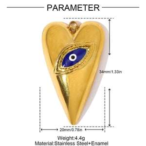 1 Piece Polychrome Droplet Titanium Steel Women's Pendants h5 Picture2