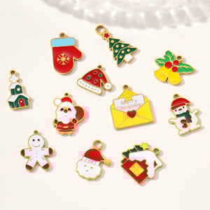 1 Piece Christmas Pattern Stainless Steel Women's Pendants h5 Picture4