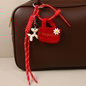 1 Piece Felt Mini Bag with Cute Dog  Women's Bag Charms h5 Picture3