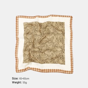 1 Piece Retro Leaf Polyester Bandana h5