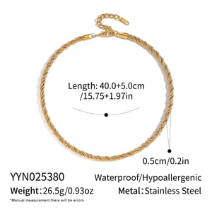 Ensemble collier en acier inoxydable à chaînes multicolores h5