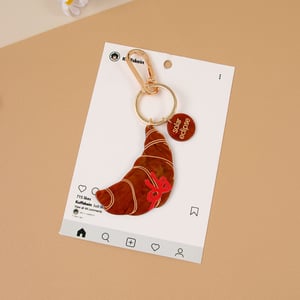 1 Piece  Retro Croissant  Acrylic Women's Bag Charms h5