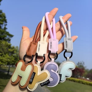 1 Piece Letter Mixed Color Leather Bag Charm h5 Picture3