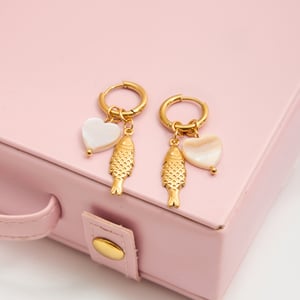 1 Pair Elegant Irregular Shape Stainless Steel Gold Color Women's Drop Earrings h5 Picture4