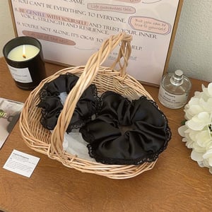 1 Piece Romantic Black Lace Polyester Women's Scrunchies h5 Picture4
