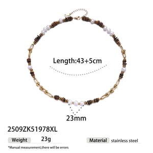 Natural Stone Beads Stainless Steel Pendant Necklaces Set h5