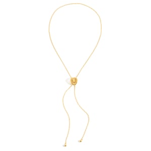 Collier long classique Stetson en acier inoxydable doré pour femme, 1 pièce h5 