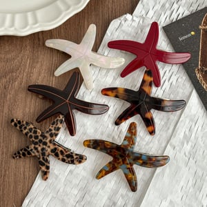 1 Piece Casual Starfish Acetate Women's Hair Clips h5 Picture2