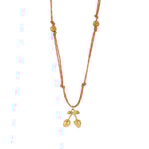 1 collar con colgante de acero inoxidable dorado con forma de fruta colorida para mujer h5 Imagen7