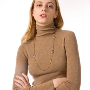 1 Piece Minimalist Mixed Gold&Silver Colors Stainless Steel Women's Chain Necklaces h5 Picture4