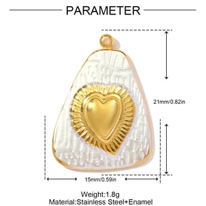 1 Piece Mixed Gold Color And Silver Colors Stainless Steel Women's Pendants h5 Picture2