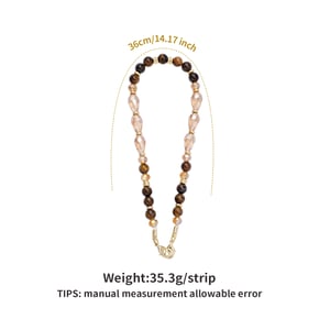 1 Stück klassische Perlen Natursteine Acryl-Telefonkette h5 Bild5