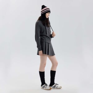1 Piece Retro Stripe Nylon Knitted Hat h5 Picture3
