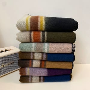 1 Piece Soft Plaid Pattern Polyester Winter Scarf h5 Picture3