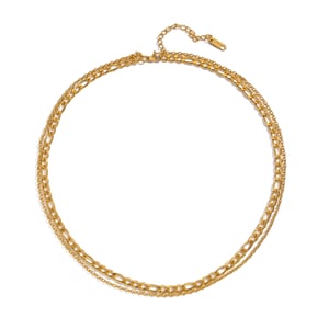 Collier à plusieurs rangs en acier inoxydable doré (1 pièce) h5 Image5
