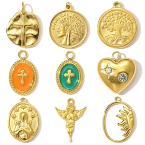 1 Piece Luxurious Cross Stainless Steel Women's Pendants h5 Picture5