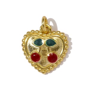 1 Piece Cute Fruit S925 Gold Color Women's Pendants h5 