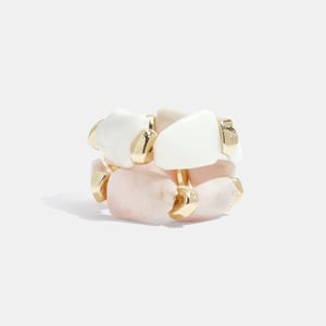 1 Piece Retro Irregular Shape Acrylic Beaded Bracelet h5 Picture5