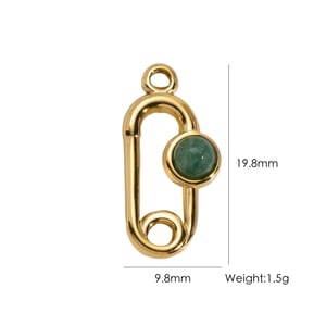 1 Piece Simple DIY Irregular Shape Stainless Steel Women's Pendants h5