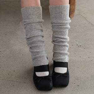 1 Pair Wool Blend Solid Color Knitted Leg Warmers h5 Picture4