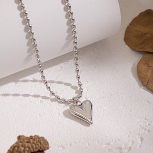 1 Piece Heart Stainless Steel Gold Color Pendant Necklace h5 Picture5