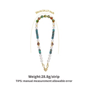 1 Piece Luxurious Beads Natural Stones Phone Chain h5