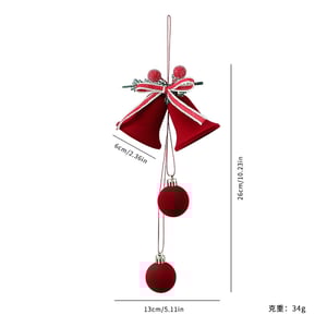 1 Piece Christmas Red Flocking Party Supplies h5 