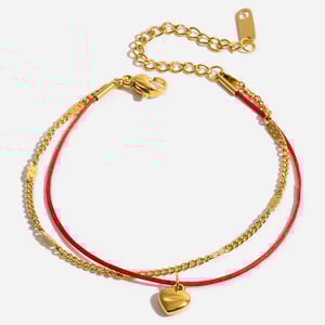 1 stuk romantische hartvormige roestvrijstalen goudkleurige damesbedelarmbanden h5 